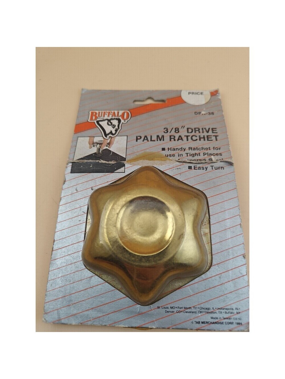 Buffalo DPR-38 3/8 Inch Drive Palm Ratchet Hand Tool
